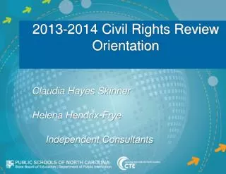 2013-2014 Civil Rights Review Orientation