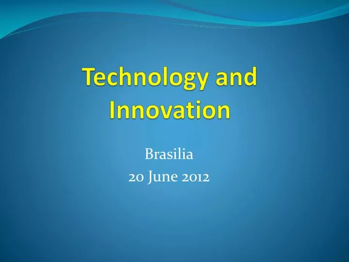 technology and innovation
