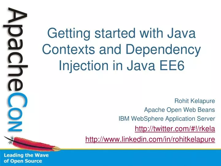 getting started with java contexts and dependency injection in java ee6