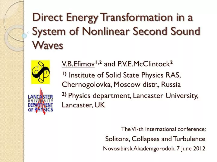 direct energy transformation in a system of nonlinear second sound waves