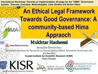 An Ethical Legal Framework Towards Good Governance: A community-based Hima Appraoch