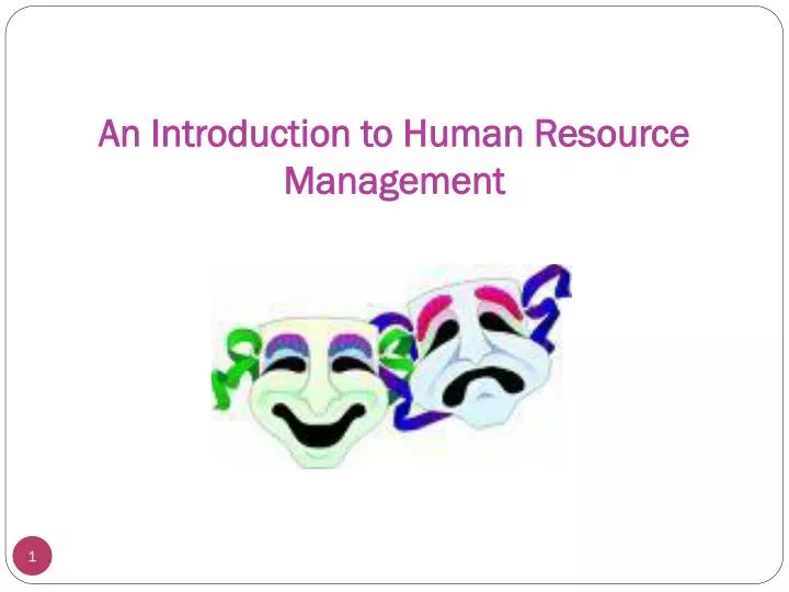 an introduction to human resource management