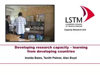 Developing research capacity – learning from developing countries