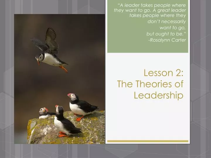 lesson 2 the theories of leadership