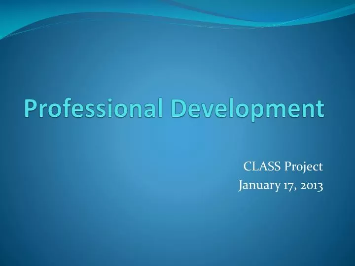professional development