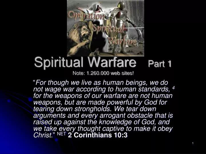 spiritual warfare part 1 note 1 260 000 web sites
