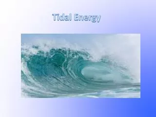 Tidal Energy