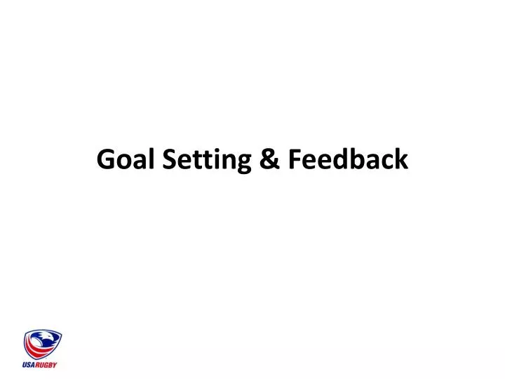 goal setting feedback