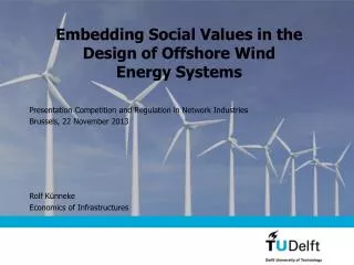 Embedding Social Values in the Design of Offshore Wind Energy Systems