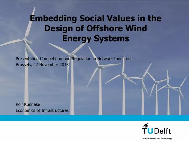 embedding social values in the design of offshore wind energy systems