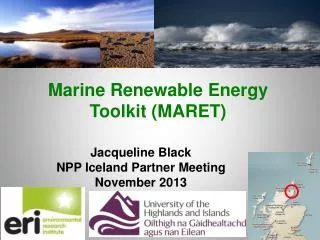 Marine Renewable Energy Toolkit (MARET)