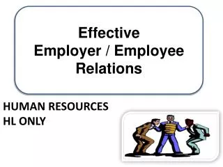 Human Resources HL Only