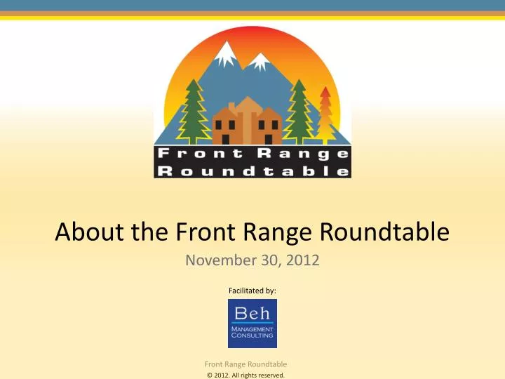 about the front range roundtable