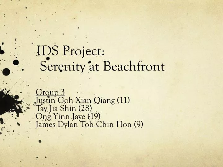 ids project serenity at beachfront