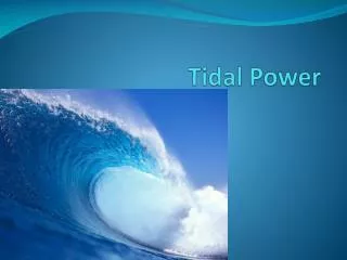 Tidal Power