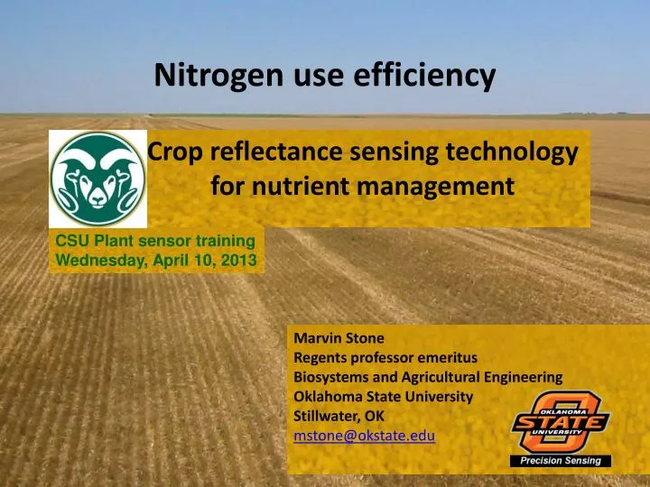 nitrogen use efficiency