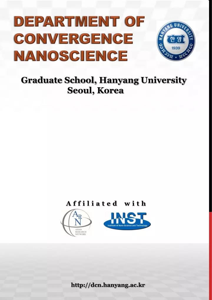 department of convergence nanoscience