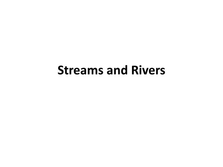 Chapter 6.2 The Work of Streams - ppt download