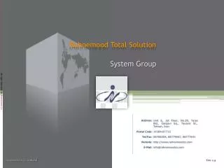 Rahnemood Total Solution System Group