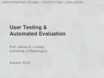 User Testing & Automated Evaluation for Effective UI Design - slide 1