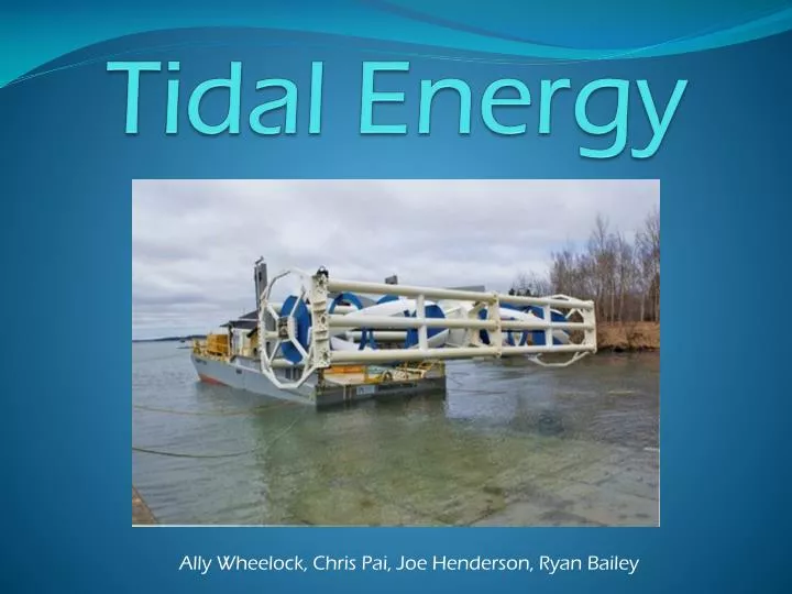 tidal energy