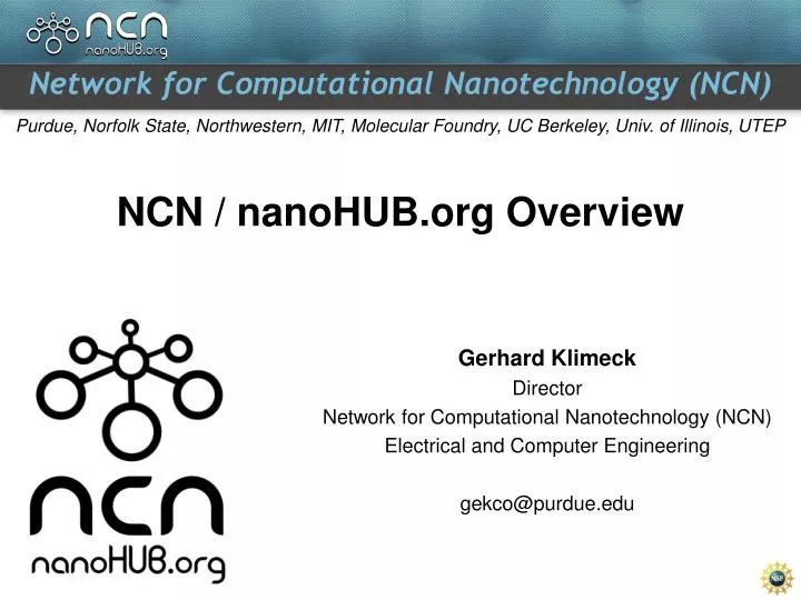 ncn nanohub org overview