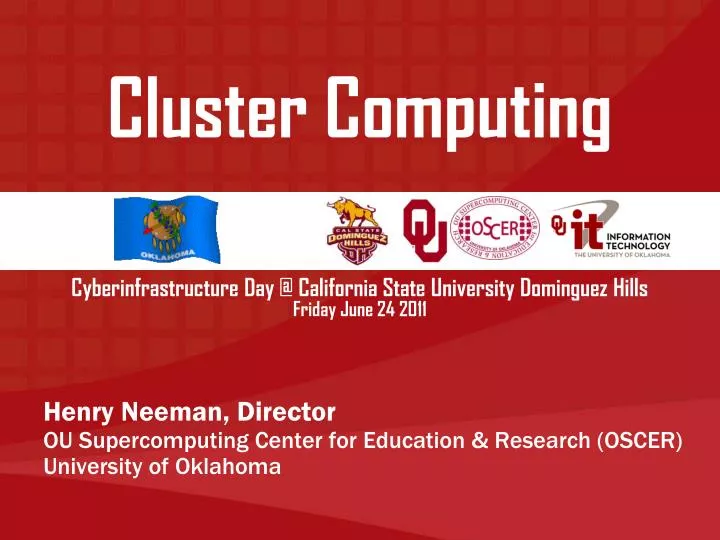 cyberinfrastructure day @ california state university dominguez hills friday june 24 2011