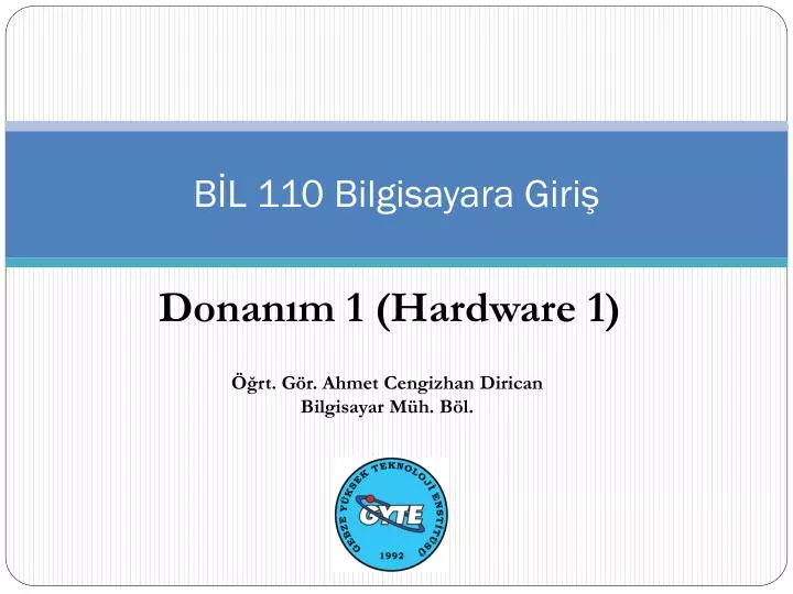 b l 110 bilgisayara giri