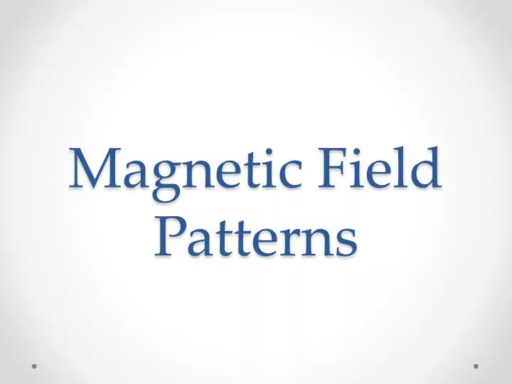 magnetic field patterns