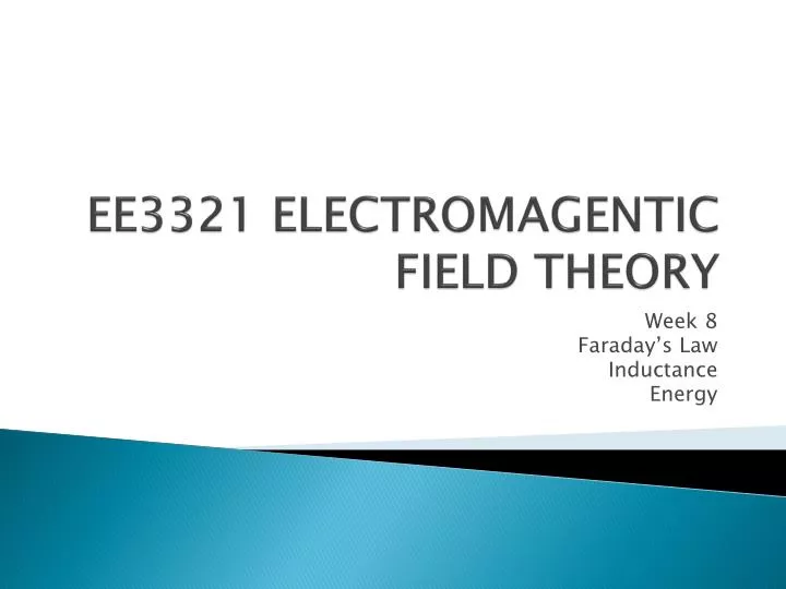 ee3321 electromagentic field theory