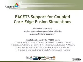 FACETS Support for Coupled Core-Edge Fusion Simulations