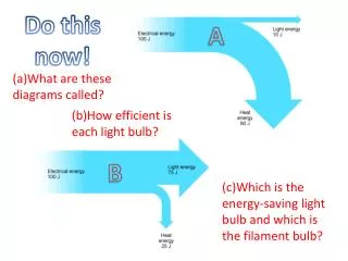 (c)Which is the energy-saving light bulb and which is the filament bulb?