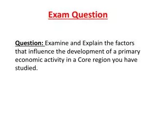Exam Question