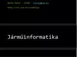 Járműinformatika - slide 1