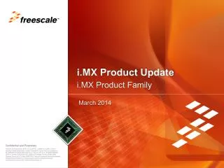 i.MX Product Update