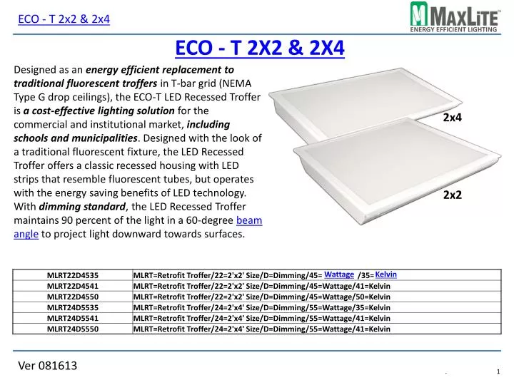 eco t 2x2 2x4