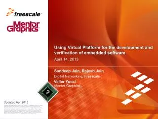 Using Virtual Platform for the development and verification of embedded software