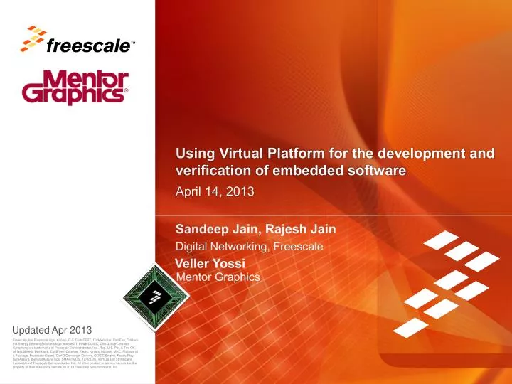 using virtual platform for the development and verification of embedded software