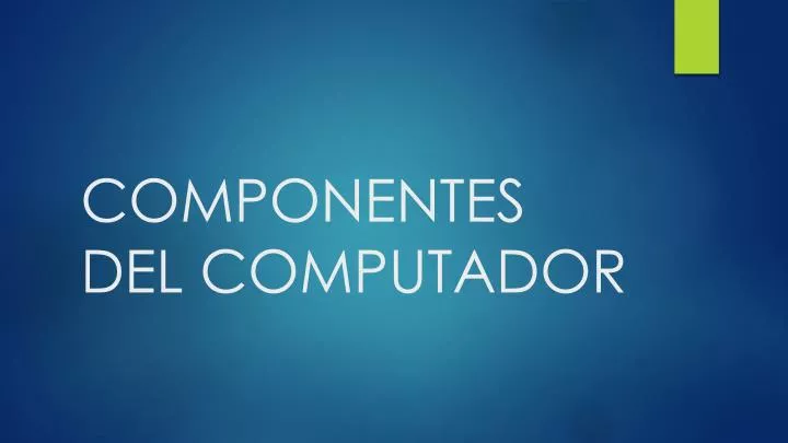 componentes del computador