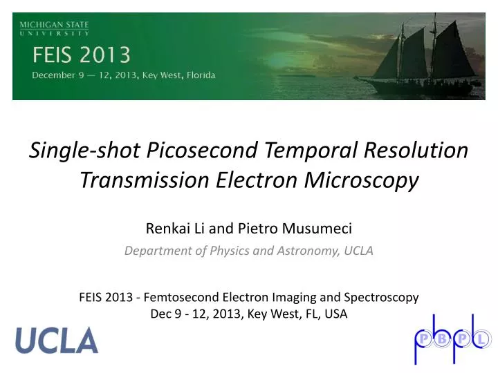 single shot picosecond temporal resolution transmission electron microscopy