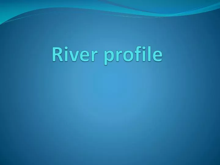 river profile