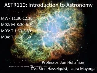 ASTR110: Introduction to Astronomy