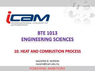 BTE 1013 ENGINEERING SCIENCEs