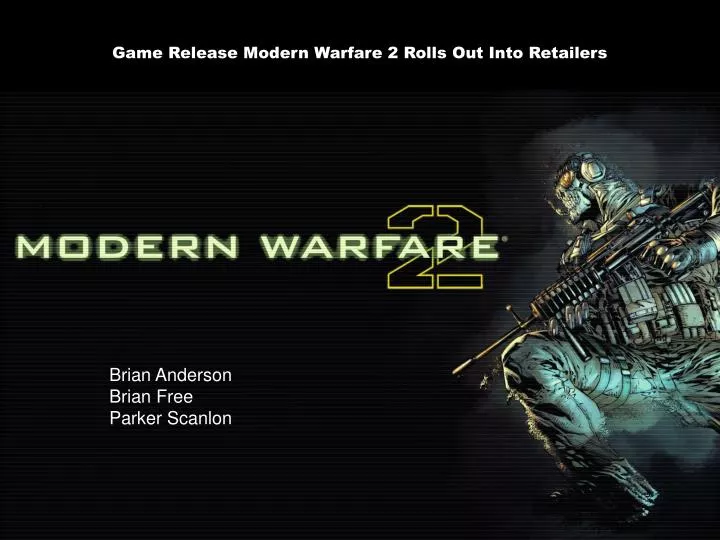 game release modern warfare 2 rolls out into retailers