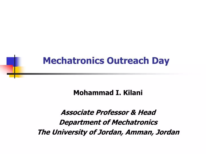 mechatronics outreach day