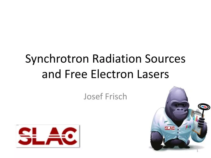 synchrotron radiation sources and free electron lasers