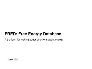 FRED: Free Energy Database