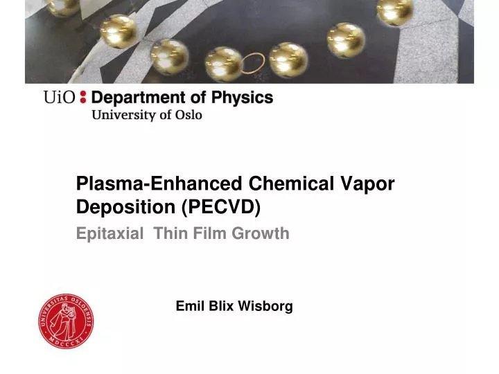 plasma enhanced chemical vapor deposition pecvd