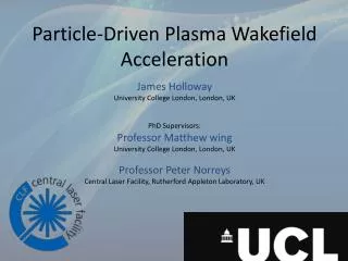 Particle-Driven Plasma Wakefield Acceleration
