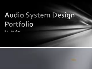 Audio System Design Portfolio
